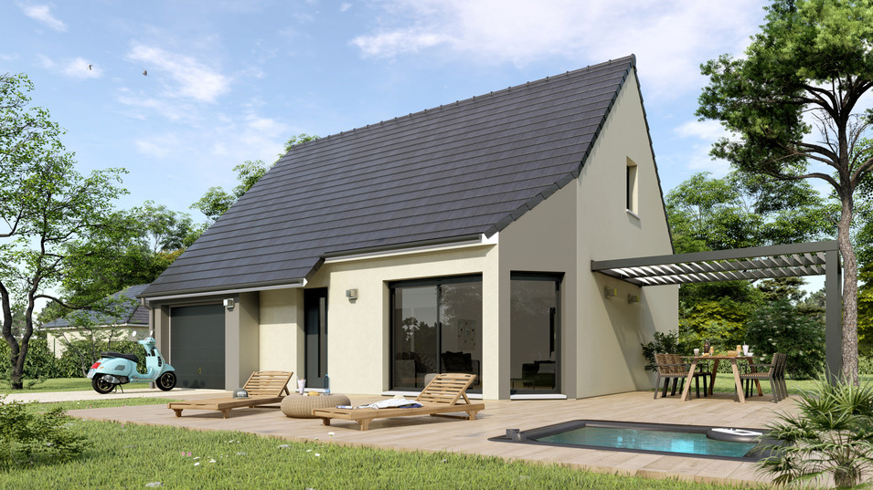 Maison neuve 95 m² + terrain 694 m² à Routot