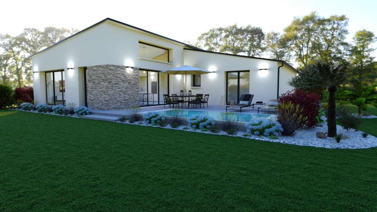 Terrain et Maison à construire à Port-en-Bessin-Huppain