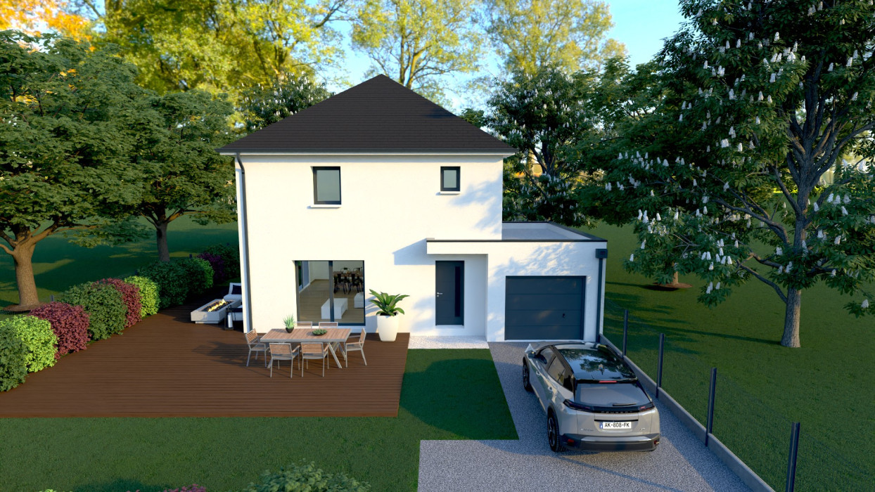 Maison neuve 105m² + terrain 520m² à Evrecy,13 minutes du zenith Caen