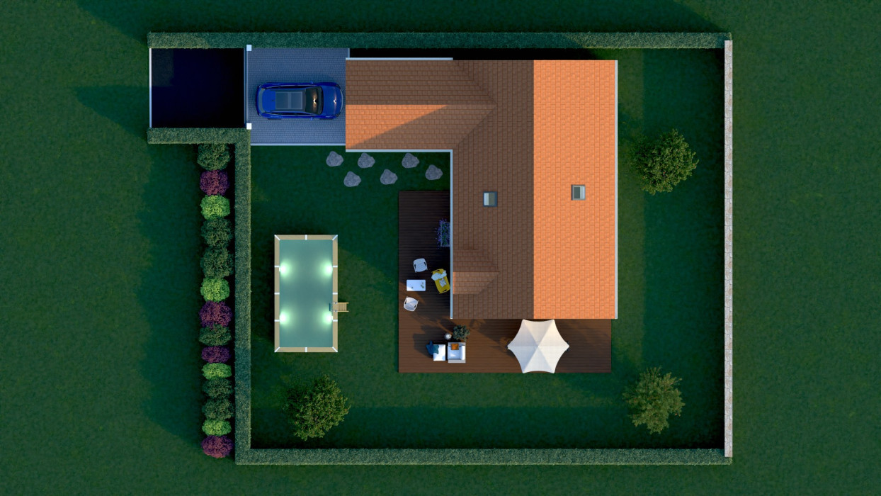 Terrain de 1000 m² à Panilleuse avec maison de 150 m² + garage de 25 m²