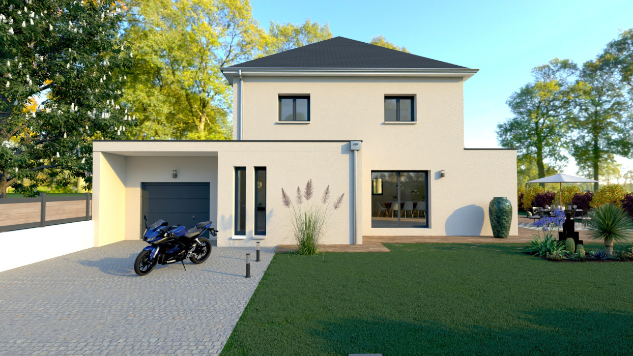 Maison neuve 145 m² + terrain de 436 m² à Aunay-Sur-Audon