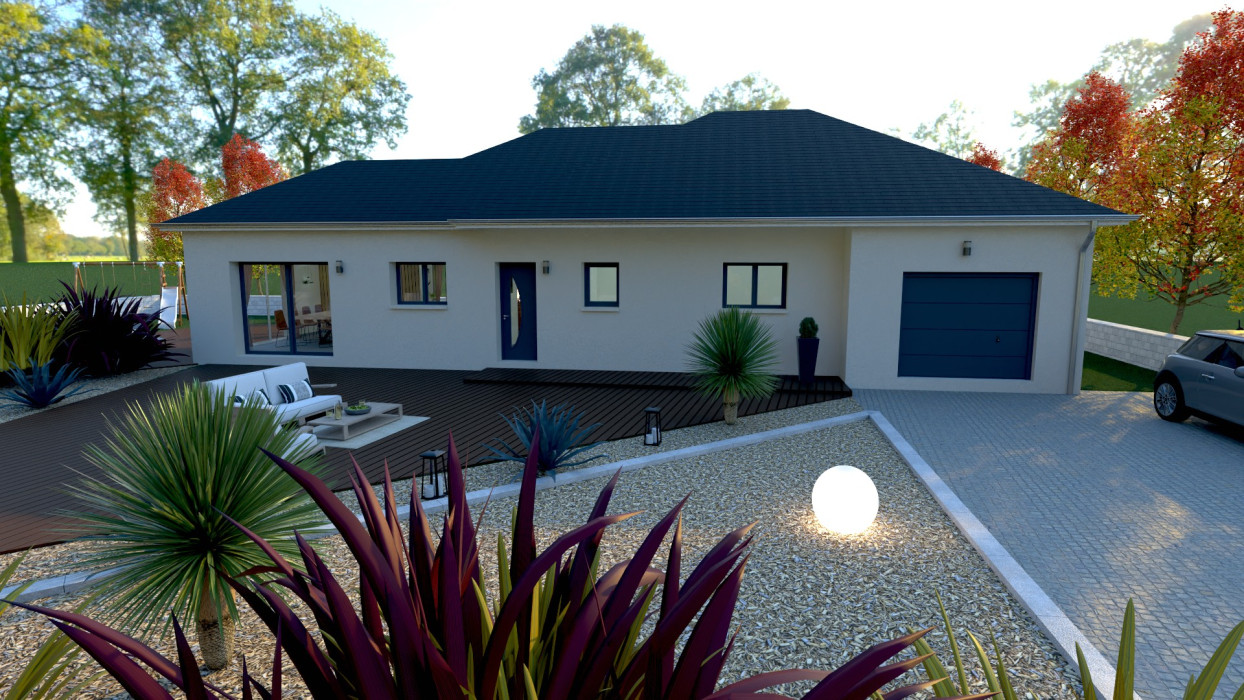 Maison neuve 116 m² + terrain de 400 m² à Hermanville-Sur-Mer