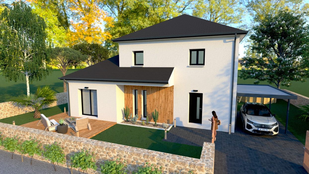 Maison neuve 110m² + terrain de 254  m² à Bénouville